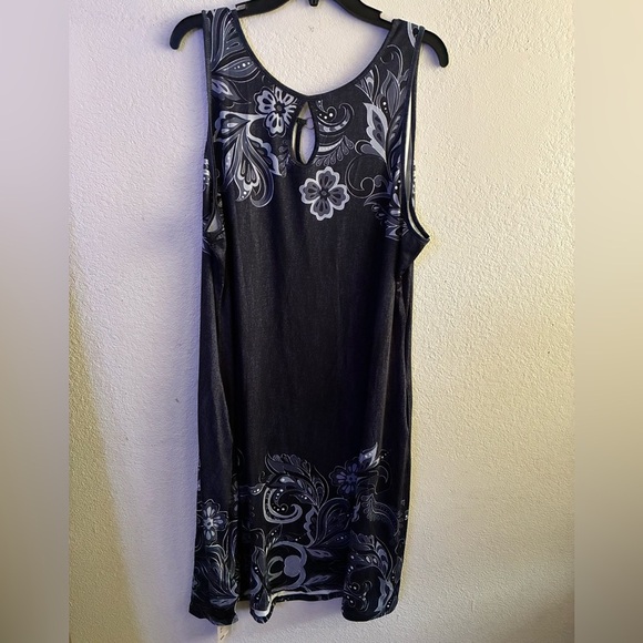 🆕 EMERY ROSE Plus Size Women's Printed Sleeveless Summer Dress 4X🆕 - Picture 4 of 12